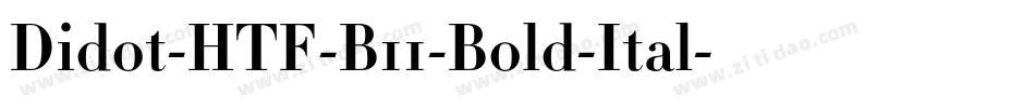 Didot-HTF-B11-Bold-Ital字体转换