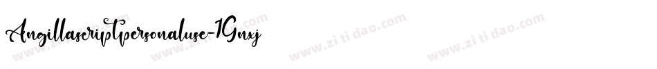 Angillascriptpersonaluse-1Gnxj字体转换