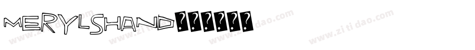 MerylsHand字体转换