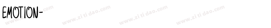Emotion字体转换