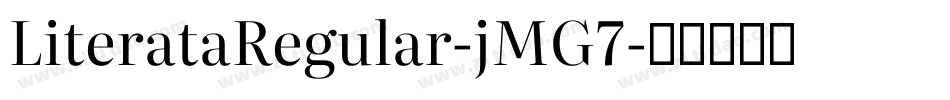 LiterataRegular-jMG7字体转换