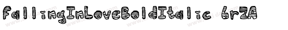 FallingInLoveBoldItalic-6rZA字体转换