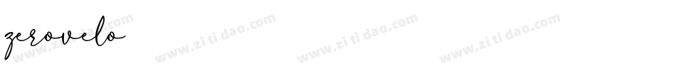 zerovelo字体转换