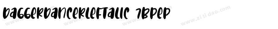 DaggerDancerLeftalic-7BPeP字体转换