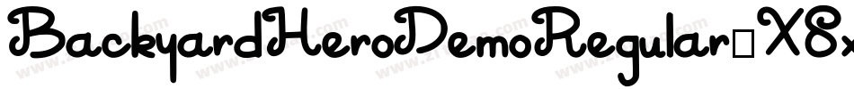 BackyardHeroDemoRegular-X8xG字体转换