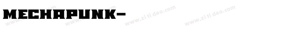 Mechapunk字体转换