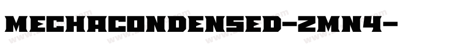 MechaCondensed-zmn4字体转换