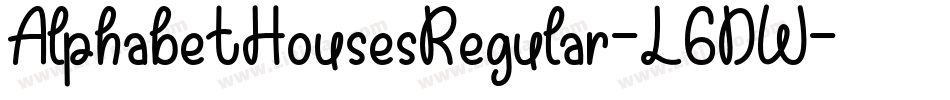 AlphabetHousesRegular-L6DW字体转换