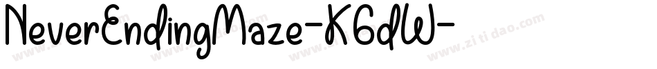NeverEndingMaze-K6dW字体转换