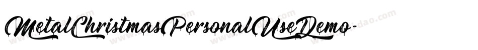 MetalChristmasPersonalUseDemo-4p8x字体转换