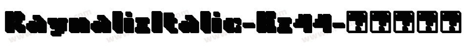 RaynalizItalic-Ez44字体转换