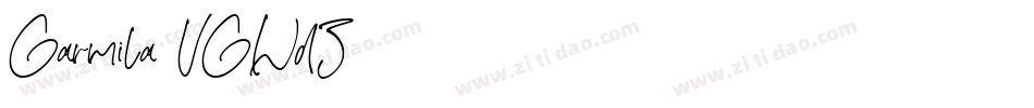 Garmila-VGWdZ字体转换