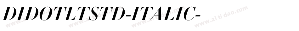 DIDOTLTSTD-ITALIC字体转换