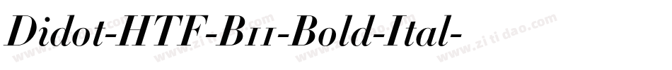 Didot-HTF-B11-Bold-Ital字体转换