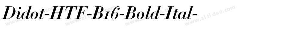 Didot-HTF-B16-Bold-Ital字体转换