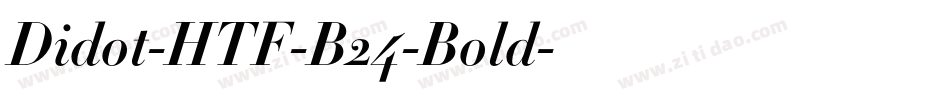 Didot-HTF-B24-Bold字体转换