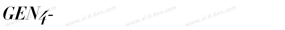 GEN4字体转换