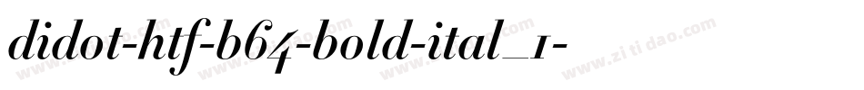 didot-htf-b64-bold-ital_1字体转换
