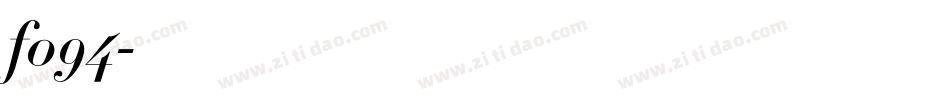 f094字体转换