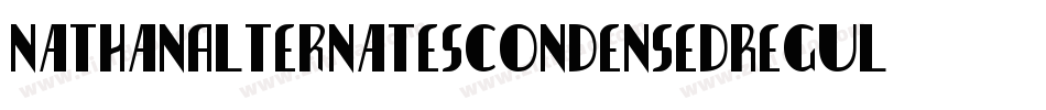 NathanAlternatesCondensedRegular-q0A6字体转换