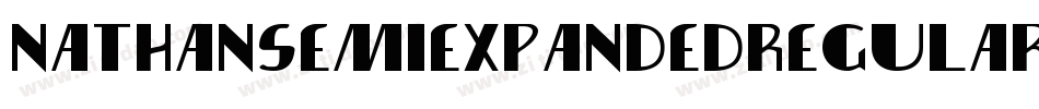 NathanSemiExpandedRegular-JWBB字体转换