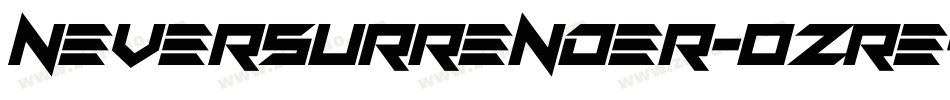 NeverSurrender-OzRe字体转换