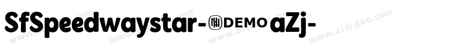 SfSpeedwaystar-5aZj字体转换