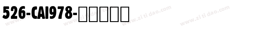 526-CAI978字体转换