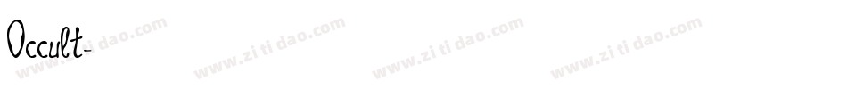 Occult字体转换