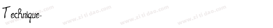 Technique字体转换