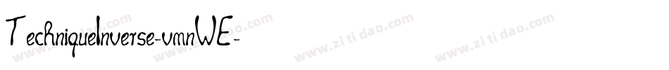 TechniqueInverse-vmnWE字体转换