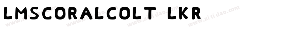 LmsCoralColt-lKr0字体转换