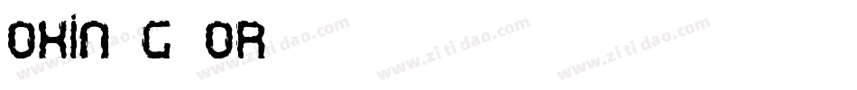 Oxin-g0oR字体转换