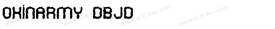OxinArmy-DBJd字体转换