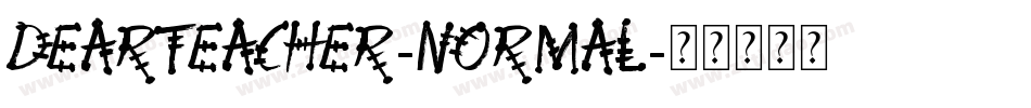 DearTeacher-Normal字体转换