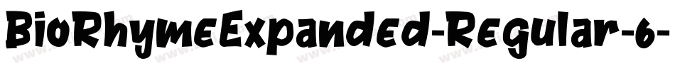 BioRhymeExpanded-Regular-6字体转换