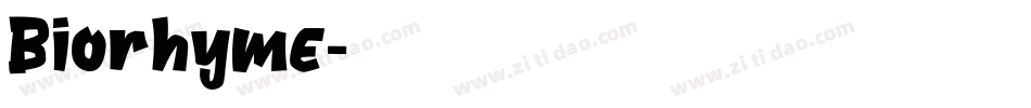 Biorhyme字体转换