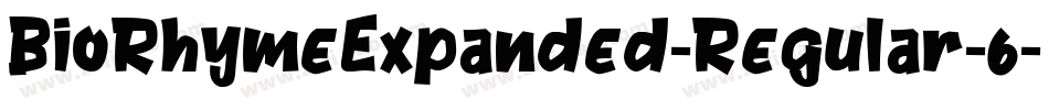 BioRhymeExpanded-Regular-6字体转换
