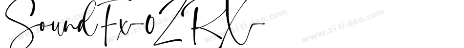SoundFx-0ZRX字体转换