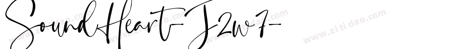 SoundHeart-J2w7字体转换