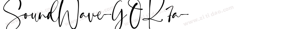 SoundWave-GOK7a字体转换