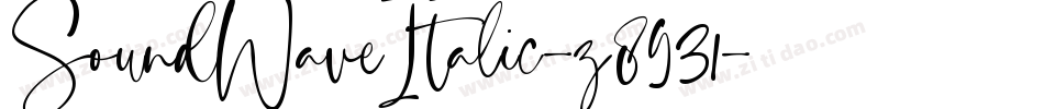SoundWaveItalic-z8931字体转换
