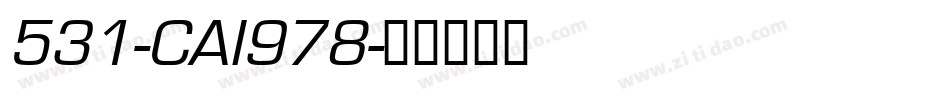 531-CAI978字体转换