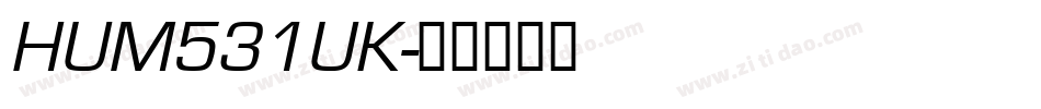HUM531UK字体转换