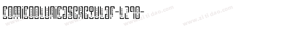 ComicoolUnicaseRegular-l290字体转换