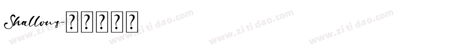 Shallows字体转换