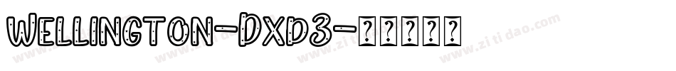 Wellington-Dxd3字体转换