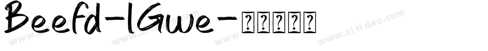 Beefd-lGwe字体转换