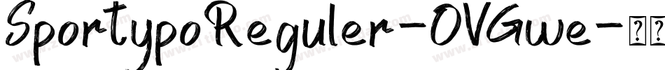 SportypoReguler-OVGwe字体转换