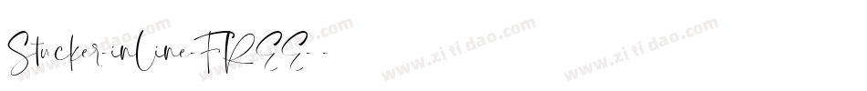 Stucker-inline-FREE-2字体转换